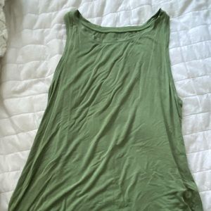 Green flowy tank top.